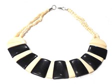 Bijou os de de bovin collier créateur collerette  necklace 