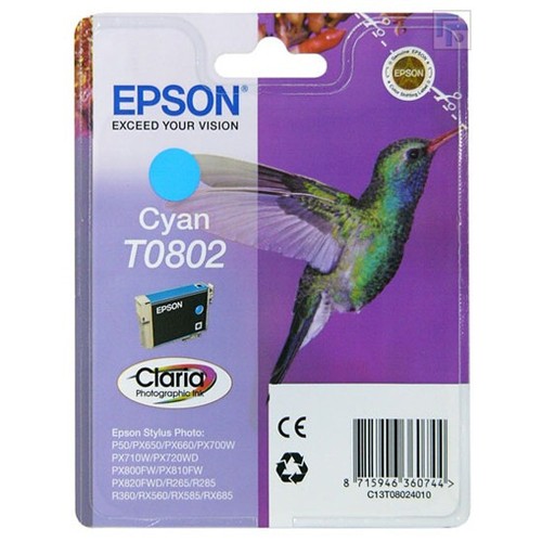 Original epson t0802 cyan - original,