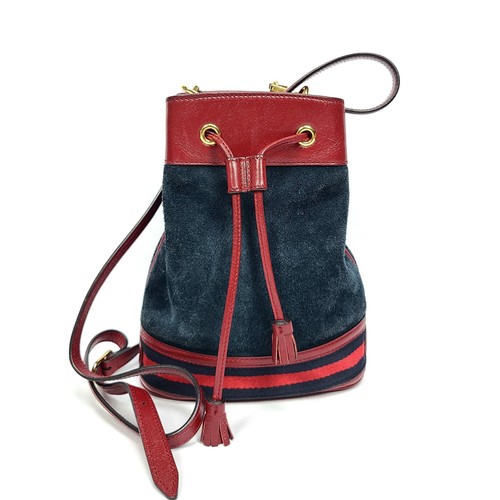 Gucci sac seau suede - gucci,