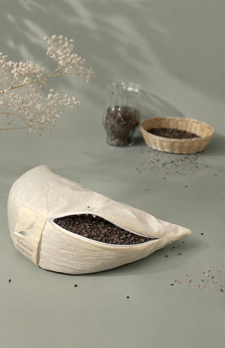 Organic cotton crescent zafu - organic,