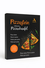 Pierre à pizza Amazy avec pelle/Pierre réfractaire en cordiérite/cuisson au four