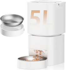 Distributeur Automatique De Croquettes Pour Chat Et Chien, Capacité 5L, Mangeoir