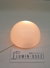 PLAFONNIER APPLIQUE VINTAGE EN OPALINE DEMI LUNE- CIRCA 1960