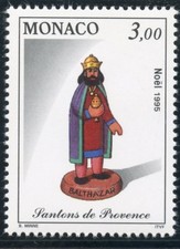 TIMBRE DE MONACO N° 2011 ** NOEL / SANTON DE PROVENCE / BALTHAZAR