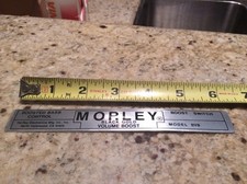 Tel-Ray Morley Vintage Nos Boosted Bass Control Black Gold Volume Boost Bvb Rare