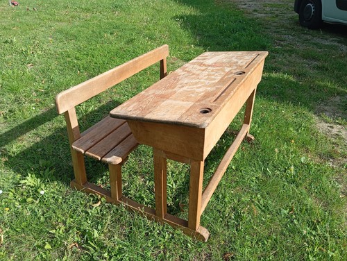 Ancien pupitre bureau - bureau, ecolier