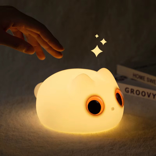 Veilleuse chat silicone - veilleuse, 3d