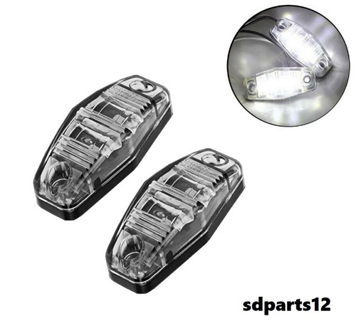 24v blanc led feux - 2x,