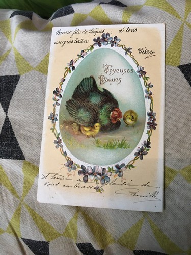 Ancienne cpa joyeuses paques - ancienne,