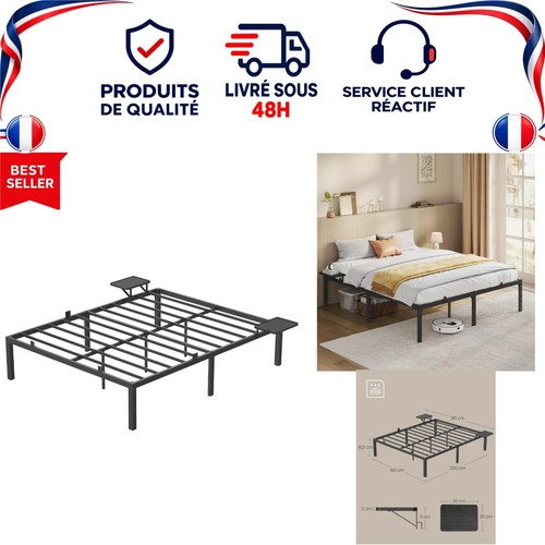 Vasagle cadre lit 160x200 - cadre,