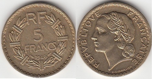 Monnaie française francs - monnaie, 5