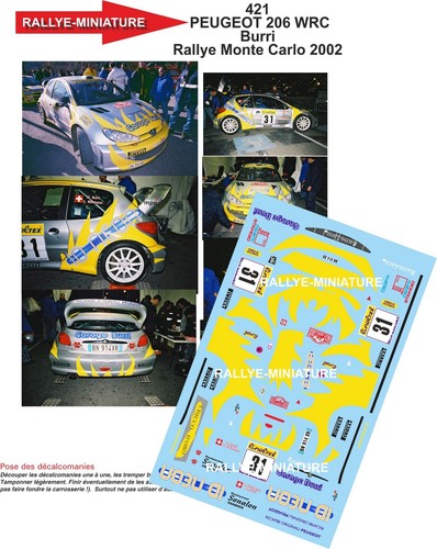 Decals ref 0421 - decals, peugeot