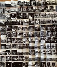 Lot de 110 Anciennes PHOTOS STEREO, 1937, cérémonies, militaires, Lot + divers