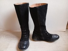 Paire de bottes kickers mi mollet cuir noir et suédine Taille 39
