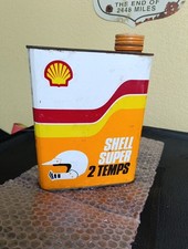 BIDON HUILE VIDE SHELL SUPER 2 TEMPS