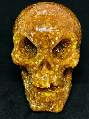 Amber skull gift massive - amber,