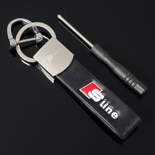 Porte clé AUDI  LOGO S Line Neuf sous blister cuir 