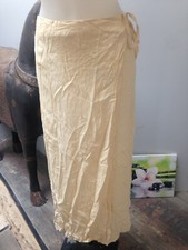 SCOOTER LINE jupe femme portefeuille longue viscose jaune  Taille 38