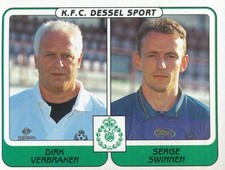 412 VERBRAKEN - SERGE SWINNEN ⚽ KFC.DESSEL SPORT STICKER FOOTBALL 2002 PANINI