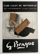Georges BRAQUE (d'ap.) 23e Salon de Montrouge, 1978. Affiche originale litho