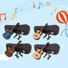 Guitare en bois avec support