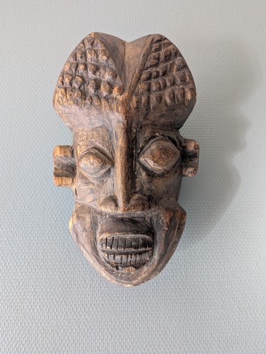 Masque cimier bois bamoun - cimier,