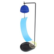 Furin maru japonaise bleue avec support Chushin Kobo cloche à vent instrument...