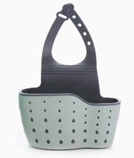 NEUF   porte savon suspendu vert gris pour évier