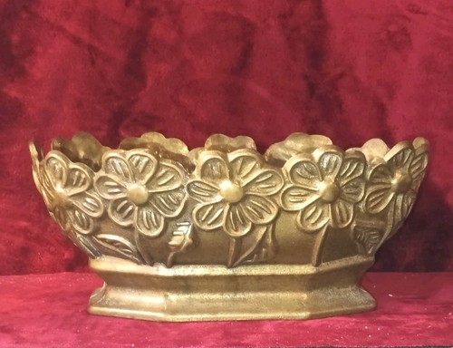 Petite jardinière laiton - en,