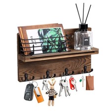 Porte Clef Mural Bois Plaque