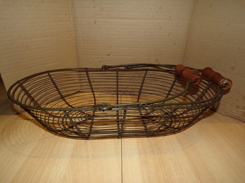 Ancien panier oeuf métal 2 - panier,