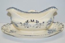 BELLE SAUCIERE SARREGUEMINES GROSEILLES DEBUT XXe DECO TABLE COLLECTION VITRINE