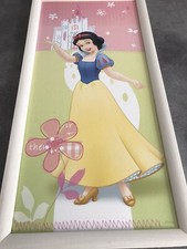 Tableau Encadré BLANCHE NEIGE Princesse Disney 52x26 Cm MDF 20 mm