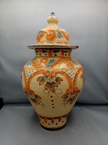 Grand vase potiche terre - grand,