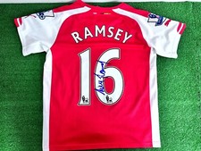 Maillot Arsenal Ramsey Autographe Signé Sans Match Porté Issue Haut Camiseta COA