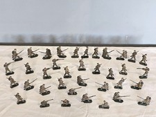 Lot de 37 Anciens Soldats de Plomb Militaires Peints à la Main