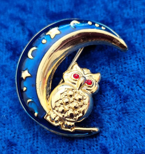 Bijou broche hibou métal - bijou,