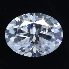 Diamant Blanc Ovale Taillé Brillant 8x6 Mm 1,20 Ct De Couleur VVS1 Clarté