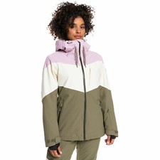 Roxy Hiver Haven Veste Damen-Schneejacke Snowboard de Ski Mauve Olive