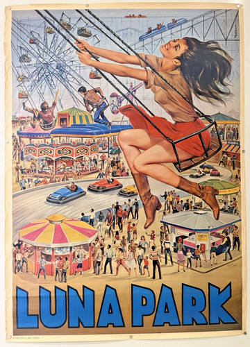 Lunapark fête foraine affiche - lunapark,