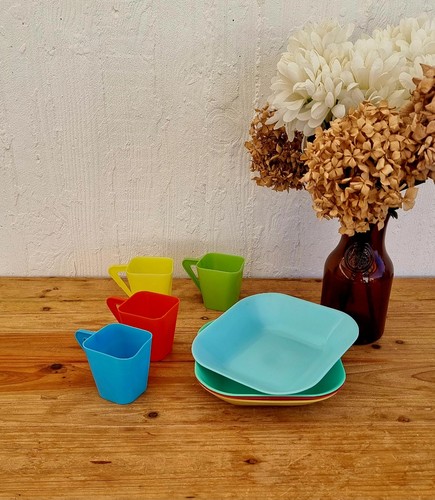 Vaisselle pique nique - , vintage