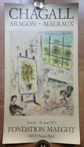 Chagall affiche lithographiee - chagall,