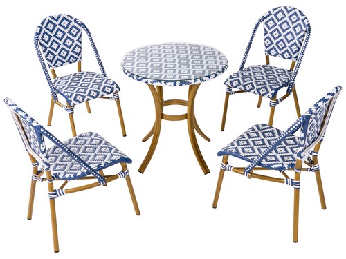 Beliani set table et 4 - beliani,