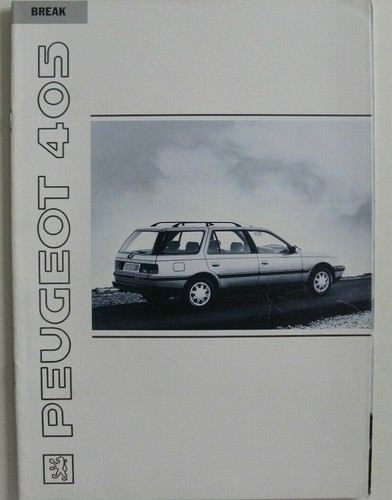 Brochure peugeot 405 - break, de