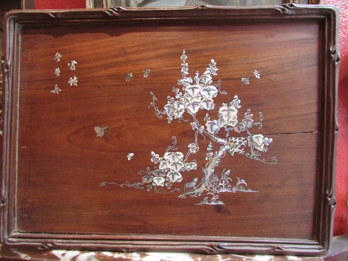 Ancien panneau tableau bois - ancien,