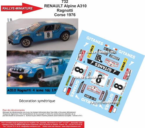 Decals ref 0732 alpine - decals, 1/24