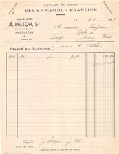 1937 CYCLES EN GROS A PELTON A