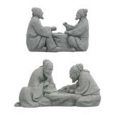 2 Pcs Déco Jardin Statues