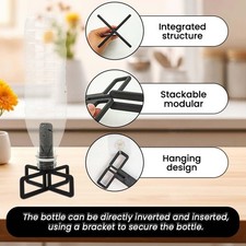 Égouttoir à bouteilles multifonction pratique pour tasses, bols, tasses et