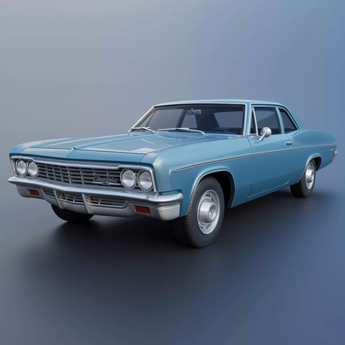 Printed 1966 chevrolet bel - printed,